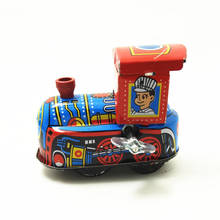 Retro Steam Train Reminiscence Children Vintage Tin Toy Clockwork Toys Gift 2024 - buy cheap