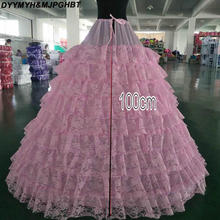 In Stock Lace 6 Hoop Ball Gown Petticoat Colorful Crinoline Underskirt Bridal Wedding Accessories Quinceanera Underskirt 2024 - buy cheap