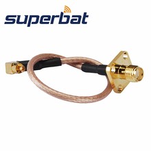Superbat SMA Cable Assembly SMA Jack Panel Mount to MC-Card Right Angle RG316 15cm Wholesale 2024 - buy cheap