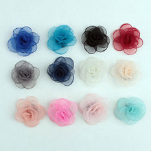 Yundfly 10pcs/lot Chiffon Burning Rose Flowers for Diy Headband Clips Kids Girls Headwear Cute Handmade Hair Accessories 2024 - buy cheap