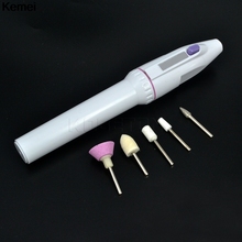 Mini Nail Art Drill Machine Electric Nail Drills Pen Buffers Art Salon Manicure Pen Tool 5bits Polish Tools 2024 - buy cheap