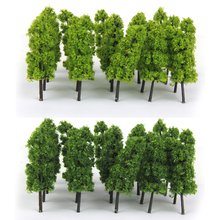 20 Dark/Light Green Tree Model Train Railway Forest Wargame Scenery Layout N 2024 - buy cheap