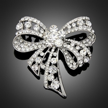 (6pcs/Lot) Rhinestone Bow Brooches Jewelry Fashion Luxury Channel Brooch Pins For Women Band Jewelry Brooch Cheap Wholesale 2024 - buy cheap
