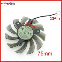 T128010SH DC12V 0.25A 75mm Fan 2Pin For Gigabyte GV-N460OC-1GI GV-R585OC-1GD Graphics Card Cooling Fan 2024 - buy cheap