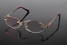 Gafas De Lectura De aleación sin montura, lentes De Lectura con corte De diamante De lujo para bordes, 2019 + 1,0 + 1,5 + 2,0 + 2,5, novedad De 3,0 2024 - compra barato