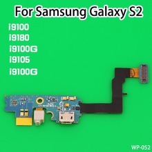 Cltgxdd-conector de puerto de carga USB, Conector de carga, Cable flexible con micrófono para Samsung Galaxy S2 I9100 2024 - compra barato