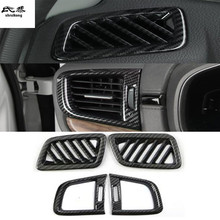 4pcs/Lot ABS Carbon Finber Grain Front Air Conditioning Outlet Decoration Cover For 2017-2019 HONDA CR-V CRV CR V MK5 2024 - buy cheap