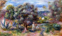 Pintura al óleo Paisaje artístico Aloe Picking at Cagnes, de Pierre augste Renoir, alta calidad, pintada a mano 2024 - compra barato