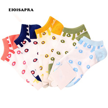 [EIOISAPRA]Dot Colorful Jacquard Design Patchwork Happy Socks Women Japan Harajuku Novelty Funny Socks Lovely Calcetines Mujer 2024 - buy cheap