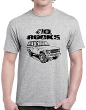 Camisetas de moda para hombres y hombres, camisetas de manga corta, 60 rocas con FJ60 Land Cruiser Image 20 18, Hip-Hop 2024 - compra barato