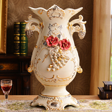 Jingdezhen керамическая Цветочная ваза в ретро стиле большая Цветочная ваза Fuguizhu большое украшение для гостиной 2024 - купить недорого