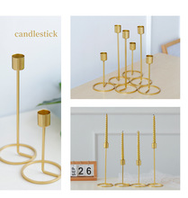 Castiçal de metal dourado estilo moderno, decoração para festa de casamento, bar, decoração de namorados, jl 212, 1 peça 2024 - compre barato