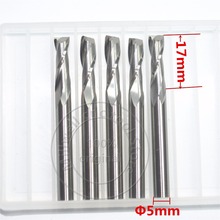 5mm*17mm,Freeshipping,CNC wood tools,carbide End Mill,woodworking insert router bit,Tungsten steel milling ,MDF,PVC,Acrylic,Wood 2024 - buy cheap