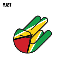 YJZT 9.6CM*14.7CM Personality Guyana Shocker GY  Flag Funny Car Sticker Decal 6-0987 2024 - buy cheap