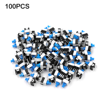 100pcs 7X7mm 7*7mm 6Pin Push Tactile Power Micro Switch Self lock On/Off button Latching switch Wholesale 2024 - buy cheap