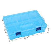 Detachable Double Layer Storage Hardware Storage Box Tool Transparent Blue Electronic Components Portable Retail Case 2024 - buy cheap