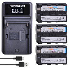 PowerTrust 3Pcs 2600mAh NP-F550 NP-F330 NP-F530 NP-F570 Battery+New LED USB Charger for Sony 6K Pro CCD-SC55 CCD-TRV81 MVC-FD81 2024 - buy cheap