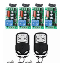 4 receptores + 2 transmissores ac 220v 10a controle remoto sem fio interruptor de luz sistema em 433.92mhz 2024 - compre barato