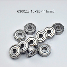 Bearing 10pcs 6300ZZ 10*35*11(mm) chrome steel Metal Sealed High speed Mechanical equipment parts 2024 - buy cheap
