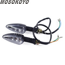 Intermitente de señal de giro LED de motocicleta ámbar, indicador de Luz brillante para Honda, Suzuki, Yamaha, Kawasaki, 2 uds. 2024 - compra barato