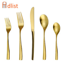 Gold Dinner Set Kitchen Cutlery Stainless Steel Golden Tableware set Christmas Gift Wedding Dinning Fork Knife Teaspoon Set 2024 - buy cheap