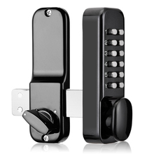 Cerradura de puerta mecánica Digital con botón de inicio, candado inteligente impermeable con contraseña, teclado, combinación de código, con llaves 2024 - compra barato