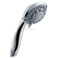 Wholesale High Quality Bathroom Seven Function Handheld Round Shower Head Water Saving Hand Held Shower In Chrome 2024 - buy cheap