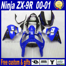 Custom factory motorcycle road fairing kits for kawasaki ninja ZX 9R 2000 2001 R 00 01  blue black body fairings part 2024 - buy cheap