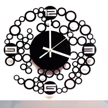 2017 настенные часы корейский дизайн часы Reloj De Pared Horloge акриловое зеркало для гостиной кварцевые часы для дома часы 2024 - купить недорого