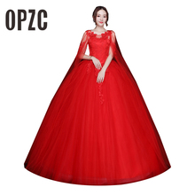 Red Hot Sale Free Shipping Elegant Beautiful Illusion Ball Gown Wedding Dresses vestidos de noiva robe de mariage bridal dress 2024 - buy cheap