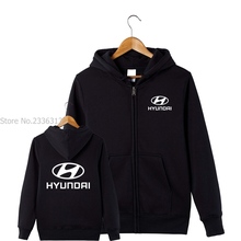 Men and women fall and winter clothes Hyundai sweatshirt coats motorcycle fashion zipper jacket 2024 - buy cheap