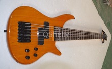 top quality QShelly custom Ash 7 strings bass maple neck black jazz bridge electric bass guitar guitarra musical instrument shop 2024 - buy cheap