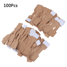 50/100Pcs Quadrate Blank Price Tags Necklace Ring Labels Paper Stickers Paper Jewelry Display Card Labels Hangtag 2024 - buy cheap