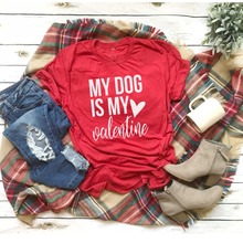 Camiseta de algodão da minha mãe e cachorro do dia dos namorados, moda feminina estilo de rua grunge tumblr, gráfico de ano novo 2024 - compre barato