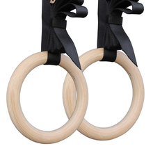Художественное кольцо для гимнастики деревянные кольца 28 мм упражнения фитнес тренажерный зал Кроссфит силовые тренировки с пряжками ремни 2 шт 2024 - купить недорого