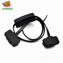 2 in 1 OBD2 Splitter with Switch  Extension Cable Ultra-thin Elbow Noodles Cable Diagnostic Connector Cable Car 2024 - buy cheap