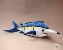 Stuffed  Marine Animals Dolls Real Life Plush Blue Marlin Doll Kids Toys Puzzle Gifts Rare Good Quality 2024 - buy cheap