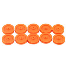 10pcs Small Yellow Plastic Pulley Wheel Motor Pulley 2 * 17mm DIY Toy accessories for Mini Car Educational Toys 2024 - buy cheap