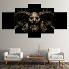 Canvas Painting Art skull 5 Pieces Wall Art Painting Modular Wallpapers Poster Print for living room Home Decor 2024 - buy cheap