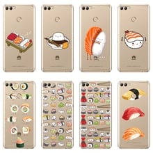 Sushi Food Japan Phone Case For Huawei Y5 Y6 Y7 Prime 2018 Y9 2019 Silicone Soft Back Cover For Huawei Y3 Y5 Y6 Y7 2017 II Pro 2024 - buy cheap