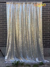 4ftx8ft/4ftx10ft Glitter Silver/Gold Sequin Backdrop Wedding Photo Booth Backdrop for Party Decoration Photography Background 2024 - buy cheap