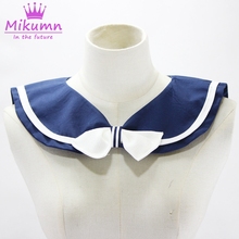 Estilo japonés Collar falso mujer lazo desmontable marinero Collar cuello falso de camisa y accesorios de vestido 2024 - compra barato