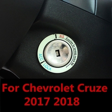 For Chevrolet Cruze 2017-18 Luminous Car Ignition Key Ring Decor Sticker Car Styling Ignition Switch Protective Auto Accessories 2024 - buy cheap