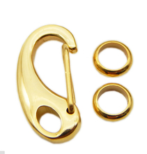 2set Stainless Steel D Shape Lobster Clasps Hooks For Bracelet With 2Rings Gold/Silver Tone Connectors For Jewelry Making F3907 2024 - buy cheap