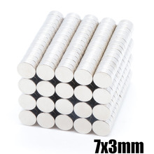 200Pcs 7x3 mm Neodymium Magnet Disc N35 Permanent Small Round Super Powerful Strong Magnetic Magnets For Craft 7 mm x 3 mm 2024 - buy cheap