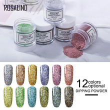 ROSALIND Dip Powder Nail Art Polish Gradient Shining Chrome Pigment Dipping Powder Set Holographic Glitter Nail Flakes Sequins 2024 - buy cheap