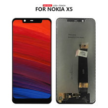 For Nokia X5 LCD Display Touch Screen Digitizer TA-1120 TA-1105 TA-1102 For Nokia 5.1 Plus LCD Replacement 2024 - buy cheap