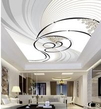 Papel tapiz 3d personalizado de estilo europeo, diseño dinámico abstracto para techo, decoración de pared, no tejido 2024 - compra barato