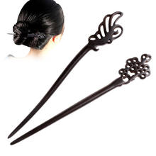 1pcs Wood Hair Accessories Pin Handmade Carved Wooden Hair Stick hairwear flower fashion sticks 2024 - buy cheap