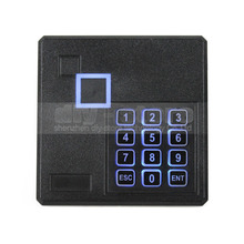 DIYSECUR negro resistente al agua 125 KHz Tarjeta de Identificación EM4100 lector Wiegand 26 teclado de Control de acceso RFID lector 103A 2024 - compra barato